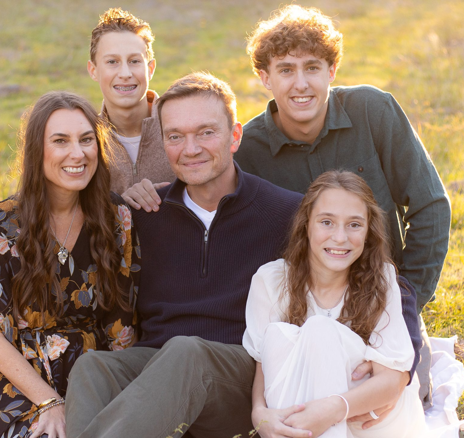 Will Shuler with his wife and three kids